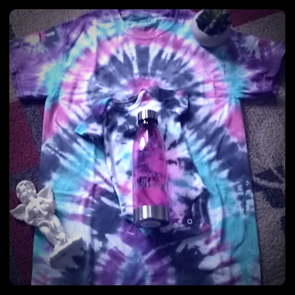 Mummy and me tie dye tops